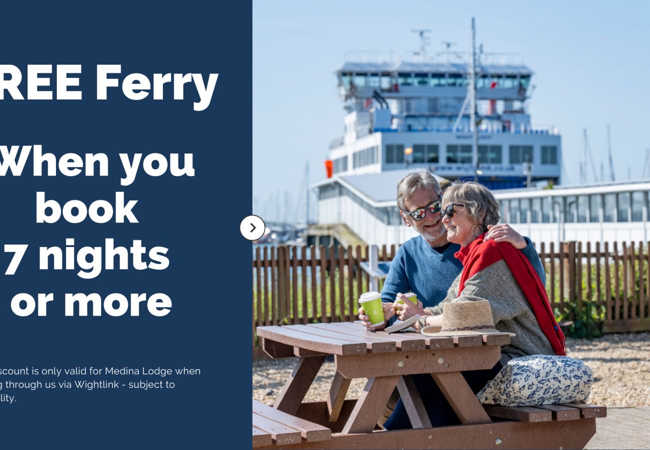 Stay at Medina Lodge and get Free ferry Travel on Wightlink